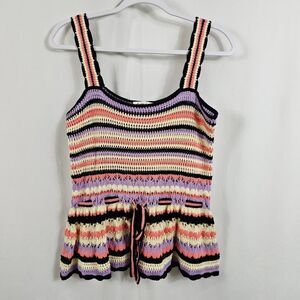 Another Love Gaia Crochet top in Multi Color - Size S